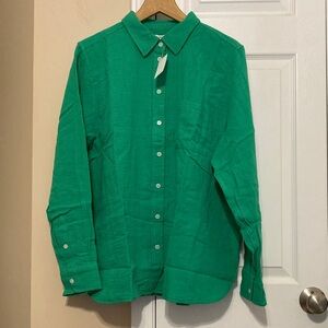 JCrew Factory double gauze button up shirt